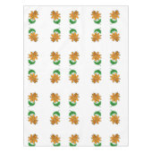 Oranje gele bloemen tafelkleed (Voorkant)