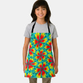 Oranje gele bloempatroon schort (Insitu)