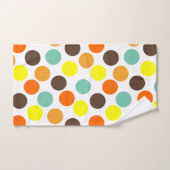 Oranje, gele, bruine, blauwe Stippen Bad Handdoek (Handdoek)