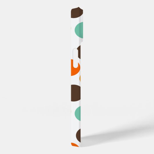 Oranje, gele, bruine, blauwe Stippen Case-Mate iPhone Case (Achterkant / Rechts)