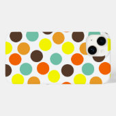 Oranje, gele, bruine, blauwe Stippen Case-Mate iPhone Case (Achterkant (horizontaal))