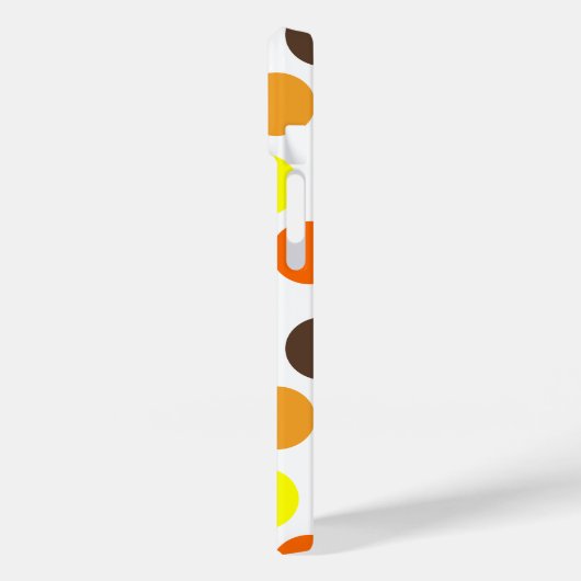 Oranje, gele, bruine, blauwe Stippen Case-Mate iPhone Case (Achterkant / Links)