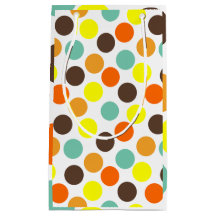 Oranje, gele, bruine, blauwe Stippen