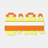 Oranje, gele en witte strepen bedankdoosjes (Uitgevouwen)