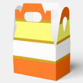 Oranje, gele en witte strepen bedankdoosjes (Geopend)