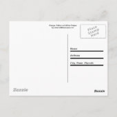 Oranje, gele en witte strepen briefkaart (Achterkant)