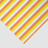 Oranje, gele en witte strepen tissuepapier (Detail)