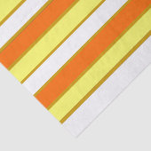 Oranje, gele en witte strepen tissuepapier (Detail)