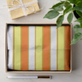 Oranje, gele en witte strepen tissuepapier (Geschenk)