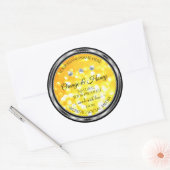 Oranje gele gele etiketten met diamanten (Envelop)