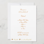 Oranje gele gradatiedop & tasseluitvindingen kaart (Achterkant)