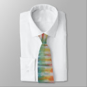Oranje Gele Groene Tie Dye Necktie Stropdas (Gebonden)