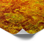 Oranje gele grunge achtergrond abstract, kunst, ba poster (Hoek)