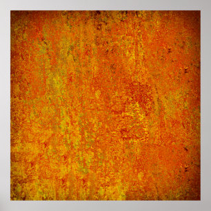 Oranje gele grunge achtergrond abstract, kunst, ba poster