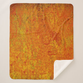 Oranje gele grunge achtergrond abstract, kunst, ba sherpa deken