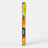 Oranje Gele Kleurrijke Topografie Abstract Marmer iPhone Hoesje (Rechterkant)