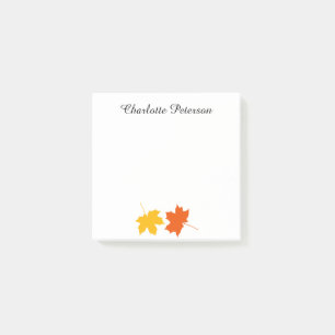 Oranje gele ledematen Autumn Thanksgiving Post-it® Notes