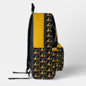 Oranje gele leliebloem gepersonaliseerd bedrukte rugzak (Links)