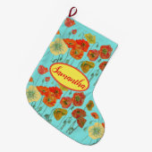 Oranje gele maffia's kerstmis grote kerstsok (Voorkant (Hangend))