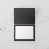 Oranje gele orchideeën grijze achtergrond Dank u Kaart (Binnen)