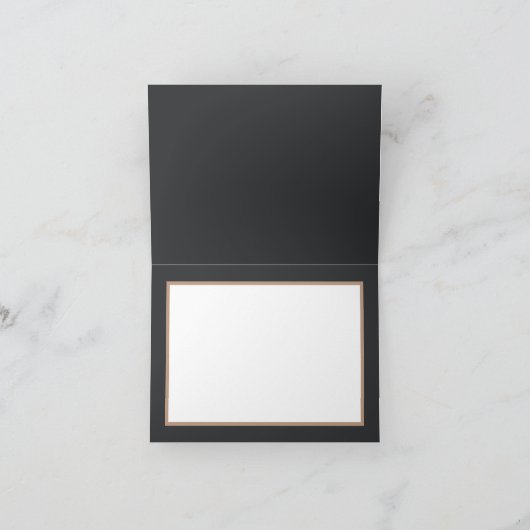 Oranje gele orchideeën grijze achtergrond Dank u Kaart (Binnen)