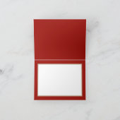 Oranje gele orchideeën rode achtergrond Dank u Kaart (Binnen)