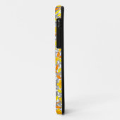 Oranje gele patronen van bloemen Case-Mate iPhone case (Achterkant/links)