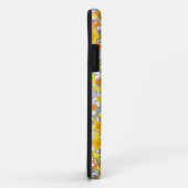Oranje gele patronen van bloemen Case-Mate iPhone case (Achterkant/rechts)