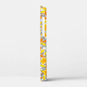 Oranje gele patronen van bloemen Case-Mate iPhone case (Achterkant / Links)