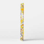Oranje gele patronen van bloemen Case-Mate iPhone case (Achterkant / Rechts)
