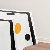 Oranje gele pokadots tafelkleed (Voorbeeld)