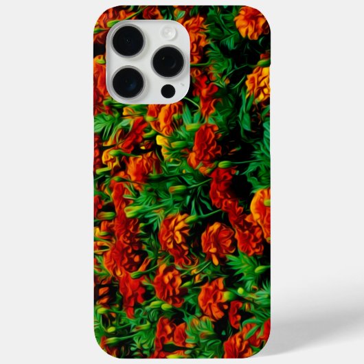Oranje gele rode bloemen Case-Mate iPhone case (Achterkant)
