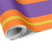 Oranje, gele, rode, groene en Paarse strepen Cadeaupapier (Rol Hoek)