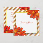 Oranje gele roodbruinenkruid kaart (Voorkant / Achterkant)