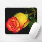 Oranje-gele Rose Muismat (Met muis)
