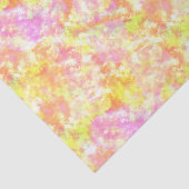 Oranje gele roze kleurige kleurstofpatroon Waterve Tissuepapier (Detail)