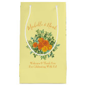 Oranje Gele Rozen Lente Klein Cadeauzakje (Voorkant)