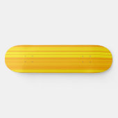 Oranje gele strepen persoonlijk skateboard (Horizontaal)