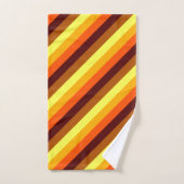 Oranje-gele stripteasdoekset bad handdoek (Handdoek)
