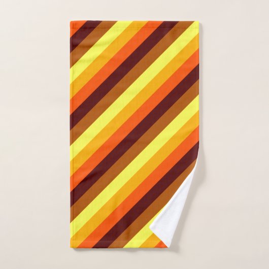 Oranje-gele stripteasdoekset bad handdoek (Handdoek)
