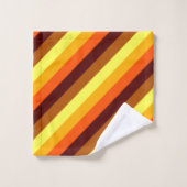 Oranje-gele stripteasdoekset bad handdoek (Wasdoekje)