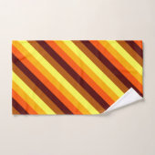 Oranje-gele stripteasdoekset bad handdoek (Handdoek)