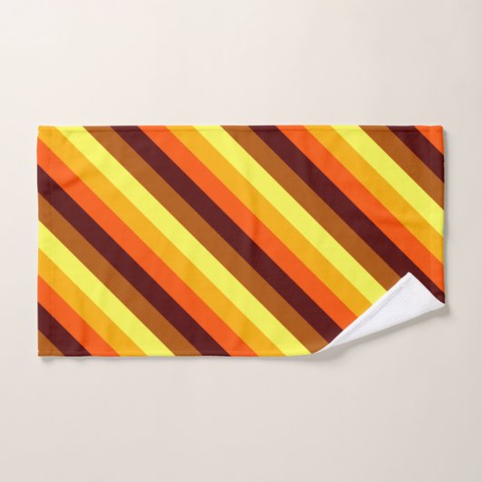 Oranje-gele stripteasdoekset bad handdoek (Handdoek)
