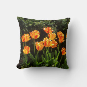 Oranje/gele tulpen kussen