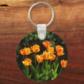 Oranje/gele Tulpenketting Sleutelhanger (Voorkant)