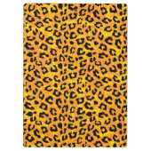 Oranje gele Vector afdrukken op luipaard Klembord (Achterkant)