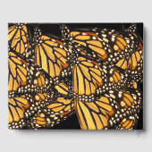 Oranje Gele Vlinder Verjaardagsfeest Gastboek Gastenboek (Achterkant)