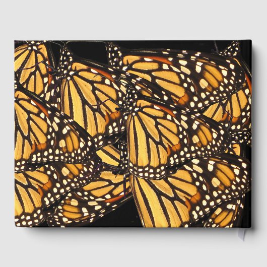 Oranje Gele Vlinder Verjaardagsfeest Gastboek Gastenboek (Achterkant)