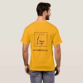 Oranje Gele Zaken toevoegen Uw Website van de Naam T-shirt