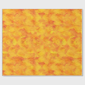 Oranje gele zonneschermen  cadeaupapier (Vlak)